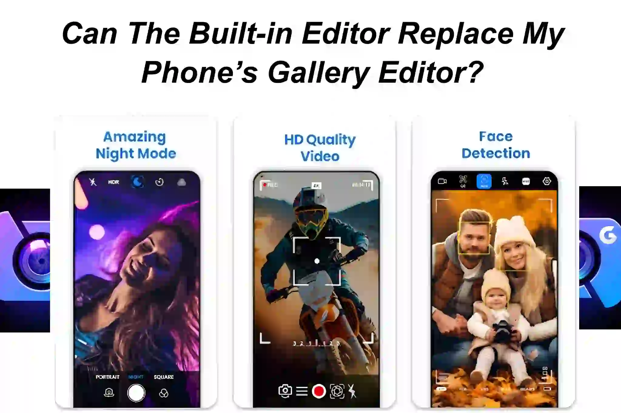 Can the built-in editor replace my phone’s gallery editor?